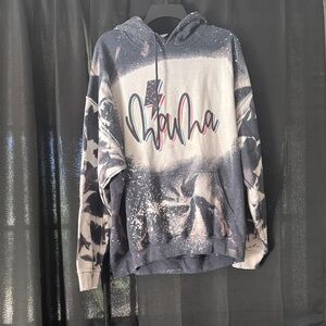 Graphic Hoodie with Abstract Design